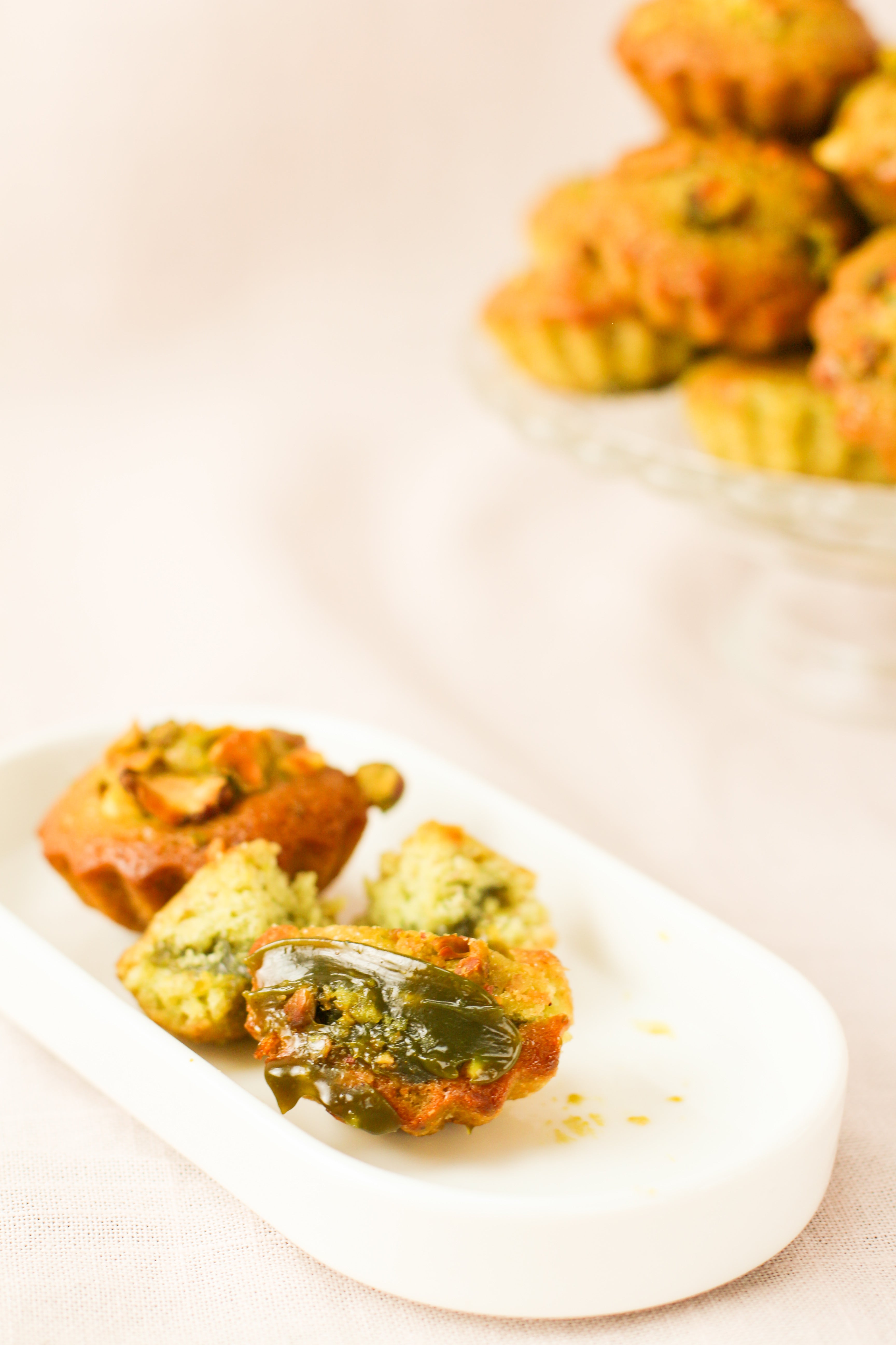 Financiers Pistache – Cœur Caramel Pistache