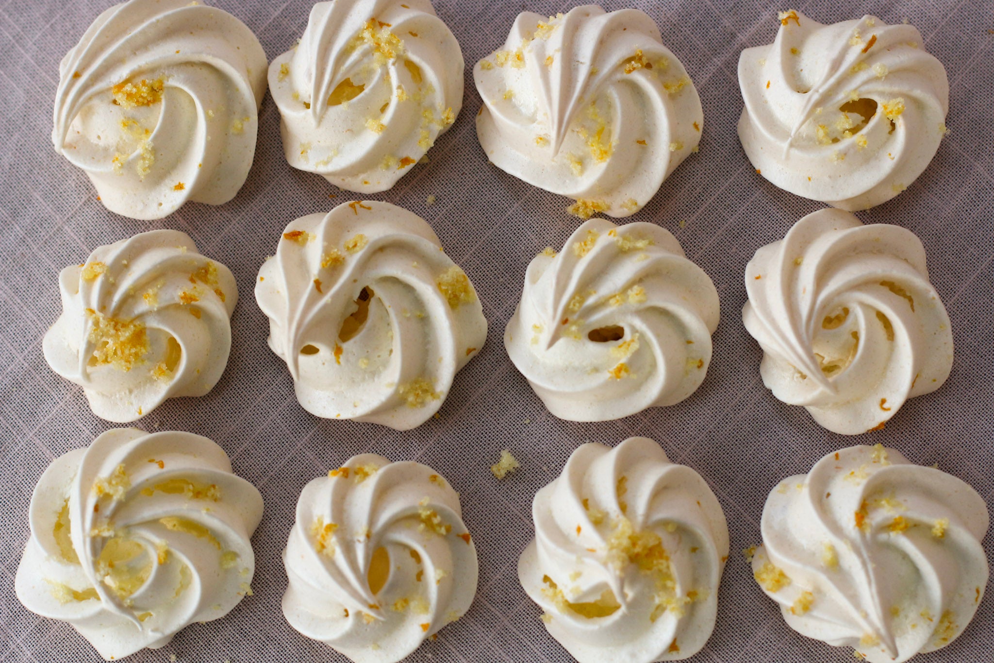 🍊 Petites meringues à l’orange